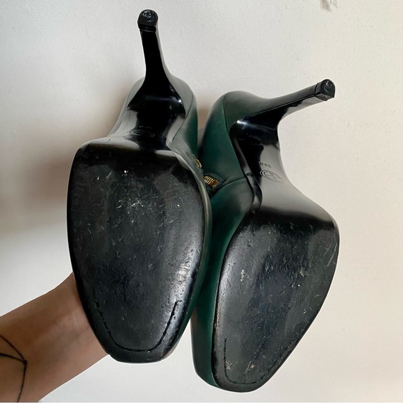 House of Harlow HoH “Leslie” Dark Green Boho leather Booties. - Picture 6 of 9